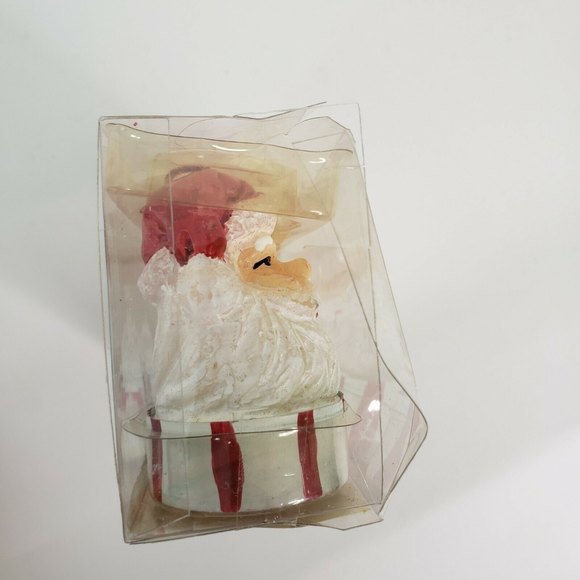 Vintage 90s Small 2" Santa Head Candles New Global Industries - Picture 4 of 9